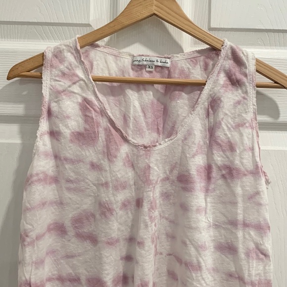 Young Fabulous & Broke Linen YFB Purple Tie Dye Tank Top - Picture 3 of 14